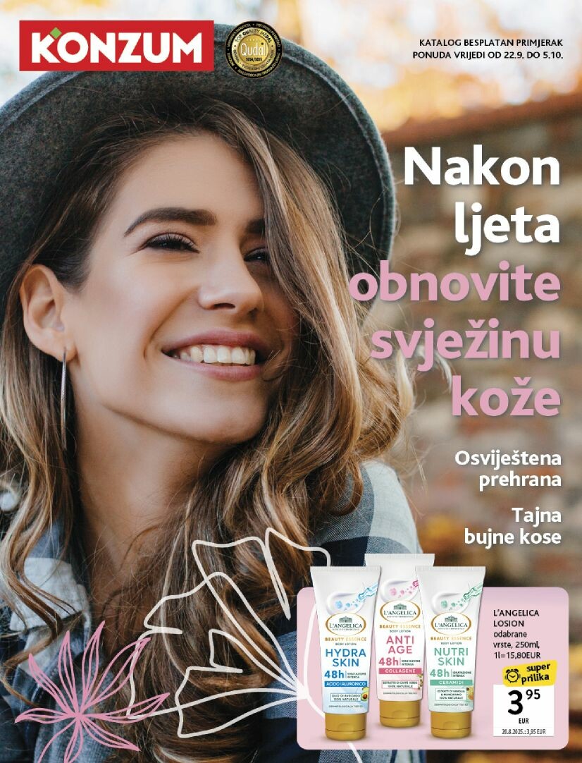 Prelistajte katalog Konzum - Katalog ljepota i njega, vrijedi od 22.09. do 05.10.