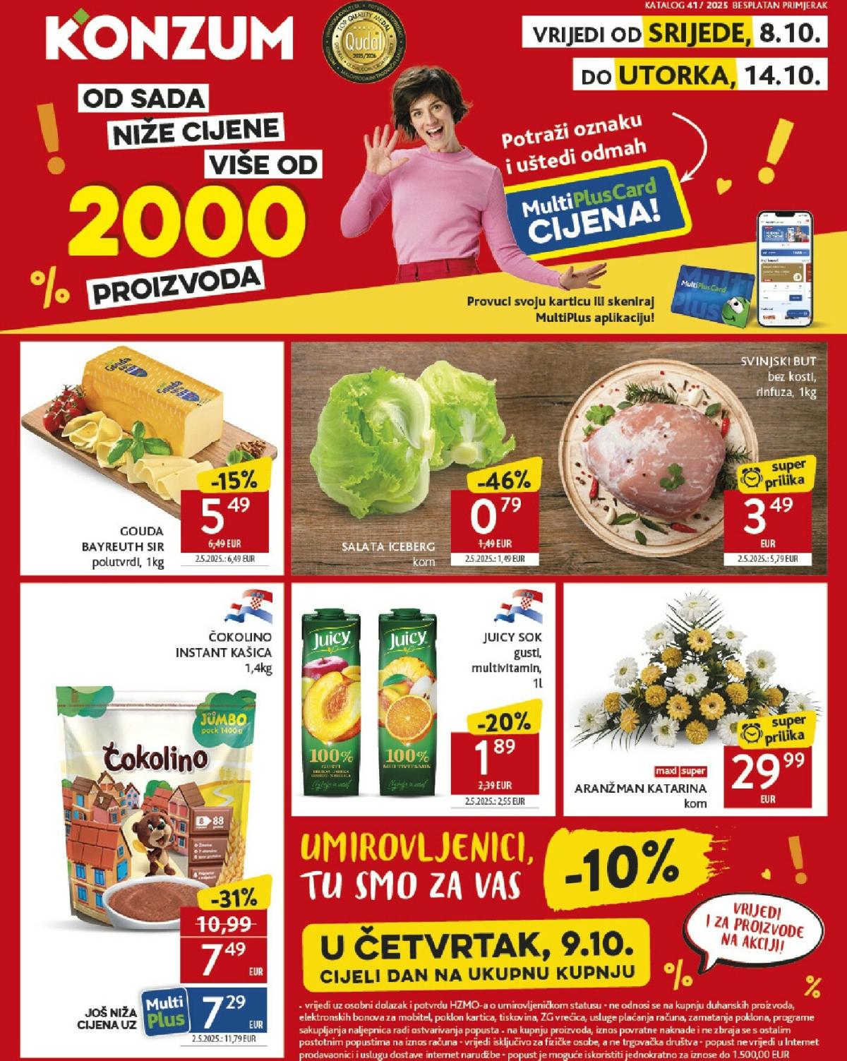 Prelistajte katalog Konzum, vrijedi od 08.10. do 14.10.