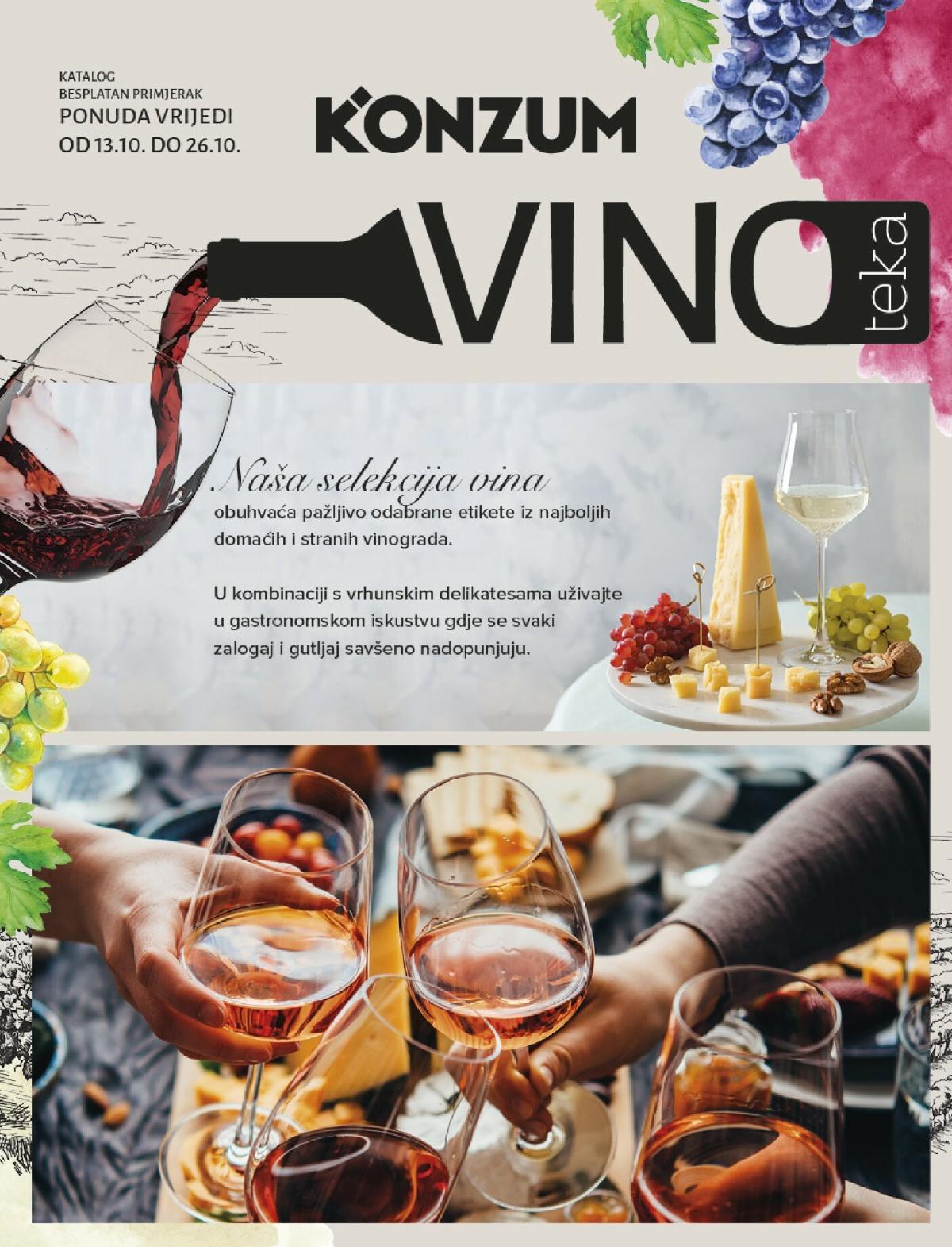 Prelistajte katalog Konzum - Katalog vino, vrijedi od 13.10. do 26.10.