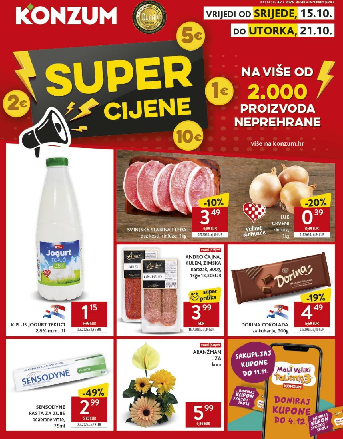 Prelistajte katalog Konzum, vrijedi od 15.10. do 21.10.
