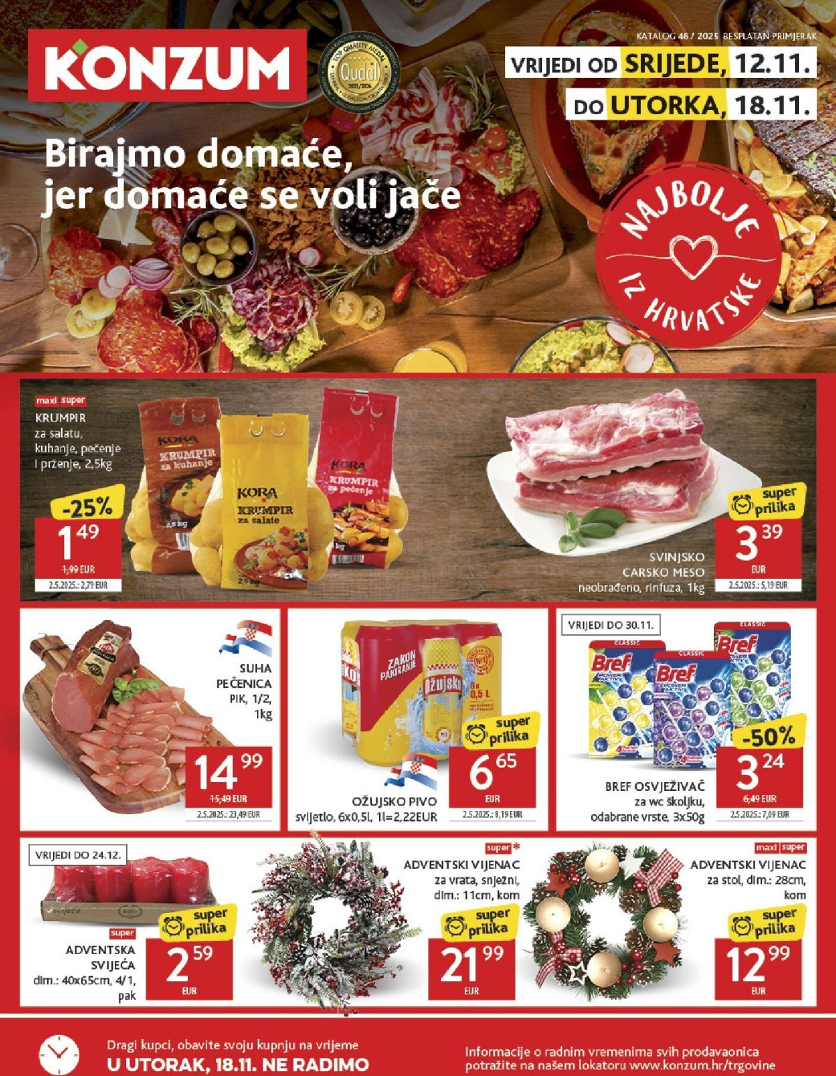 Prelistajte katalog Konzum, vrijedi od 12.11. do 18.11.