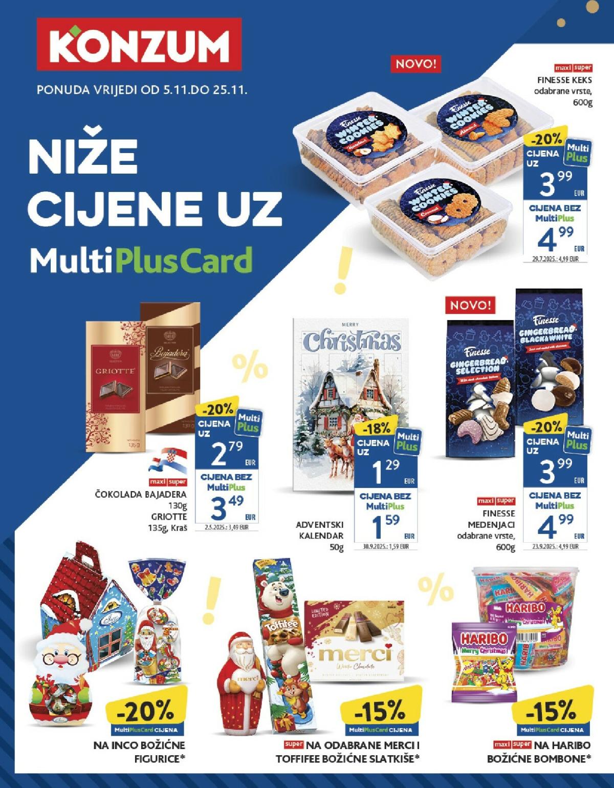 Prelistajte katalog Konzum - MultiPlusCard blagdanska ponuda, vrijedi od 05.11. do 25.11.