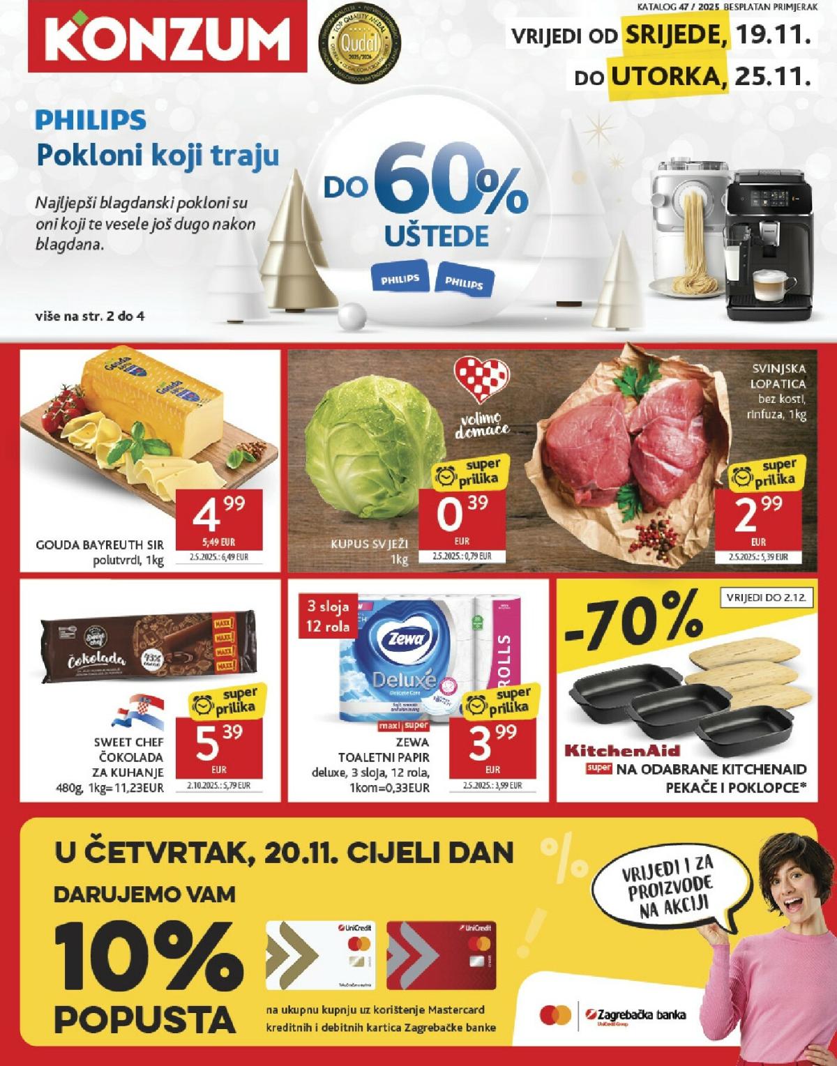 Prelistajte katalog Konzum, vrijedi od 19.11. do 25.11.