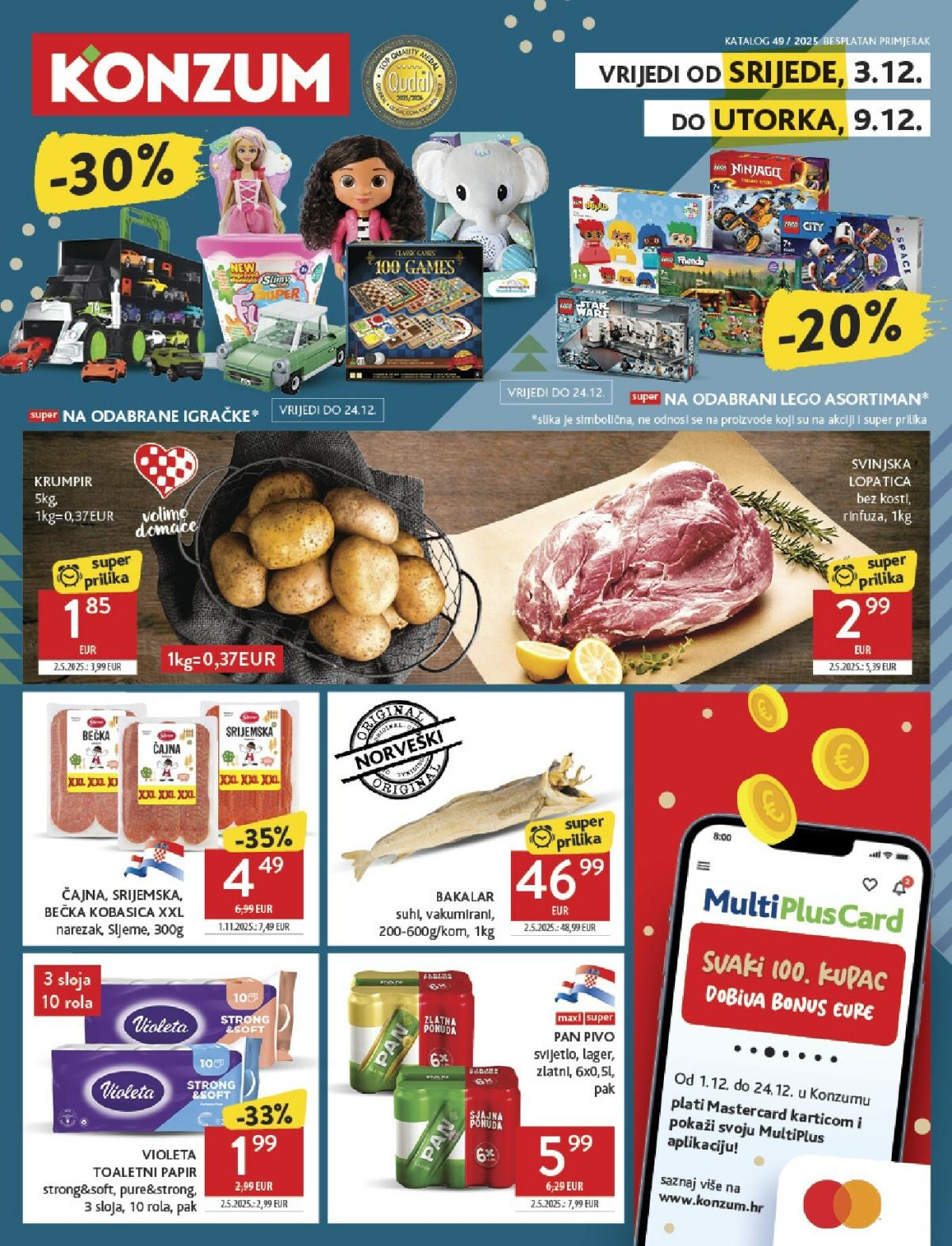 Prelistajte katalog Konzum, vrijedi od 03.12. do 09.12.