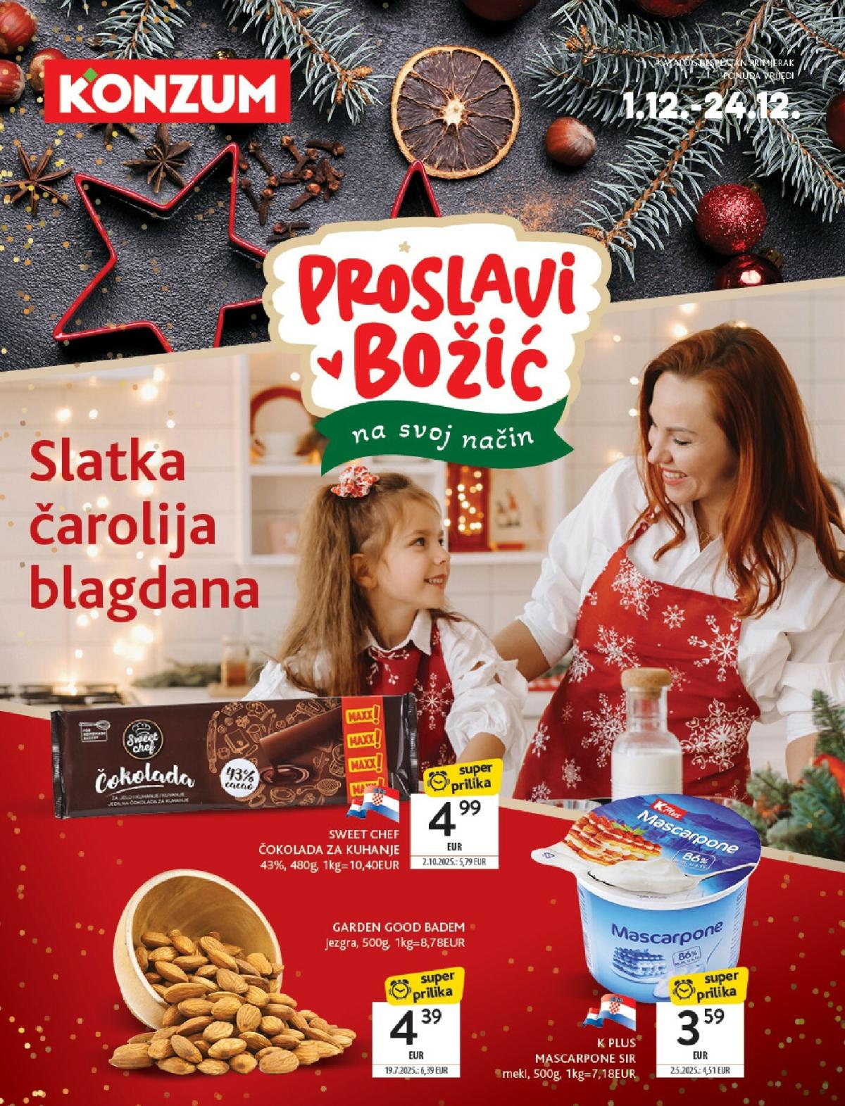 Prelistajte katalog Konzum - Katalog kolači, vrijedi od 01.12. do 24.12.