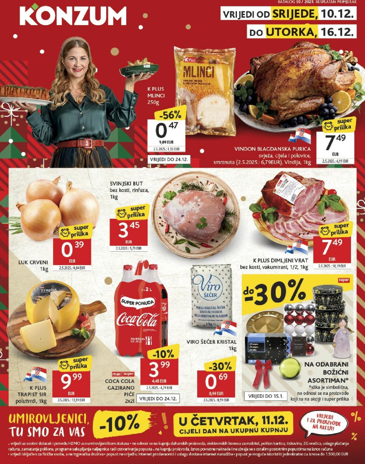 Prelistajte katalog Konzum, vrijedi od 10.12. do 16.12.