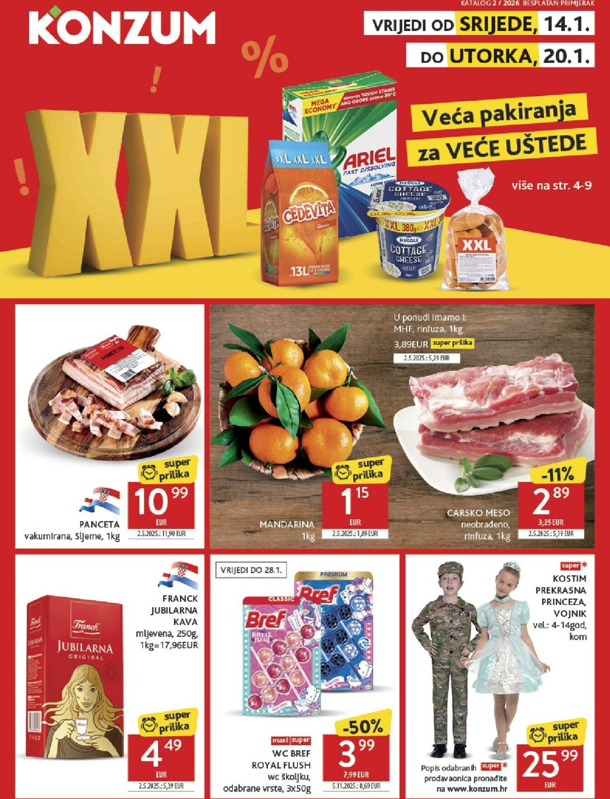 Prelistajte katalog Konzum, vrijedi od 14.01. do 20.01.