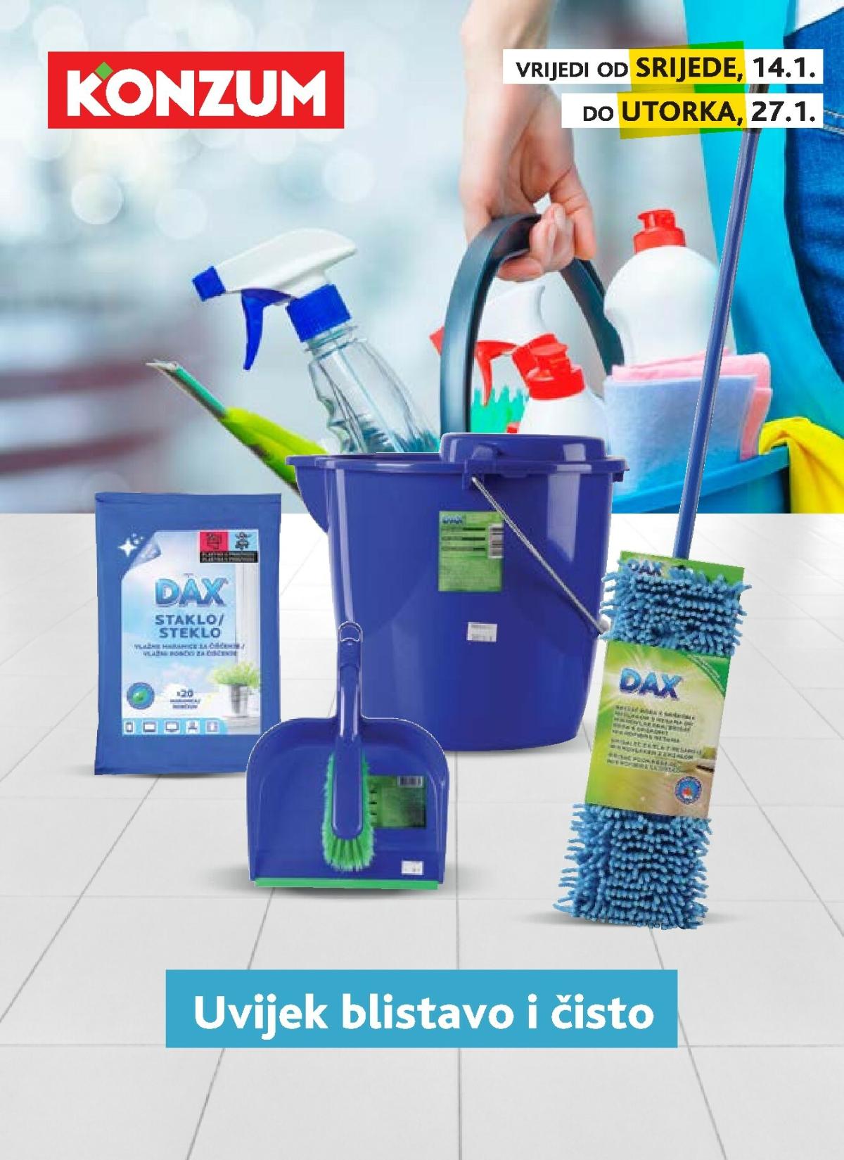 Prelistajte katalog Konzum - Ponuda proizvoda za čišćenje, vrijedi od 14.01. do 27.01.