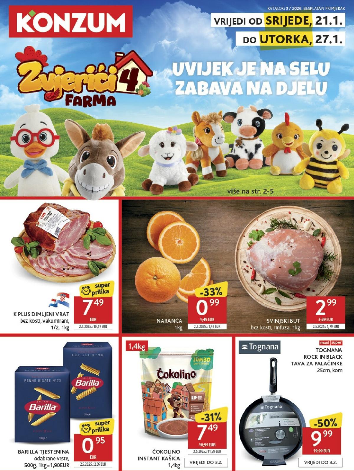 Prelistajte katalog Konzum, vrijedi od 21.01. do 27.01.