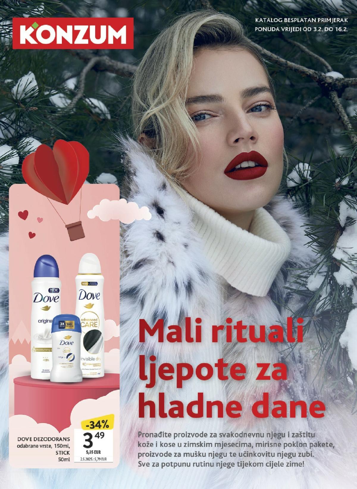 Prelistajte katalog Konzum - Katalog ljepota i njega, vrijedi od 03.02.2026 do 16.02.2026