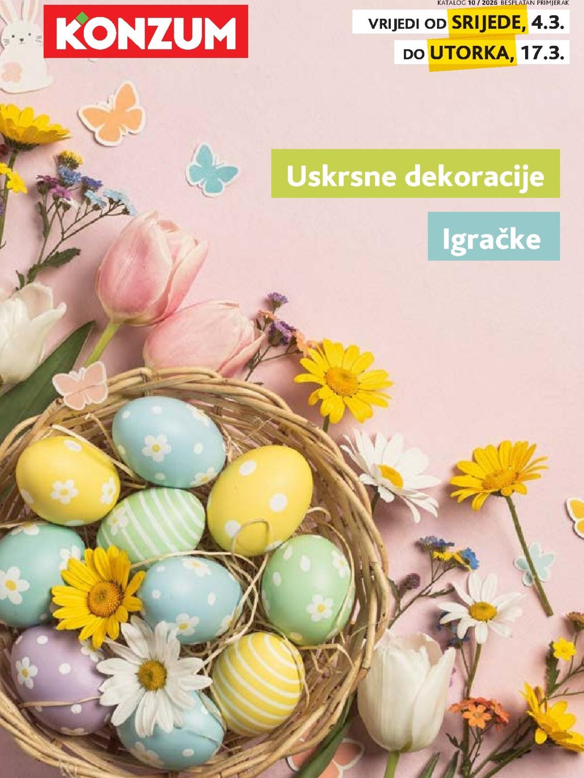 Prelistajte katalog Konzum - Uskrsna ponuda, vrijedi od 04.03.2026 do 17.03.2026