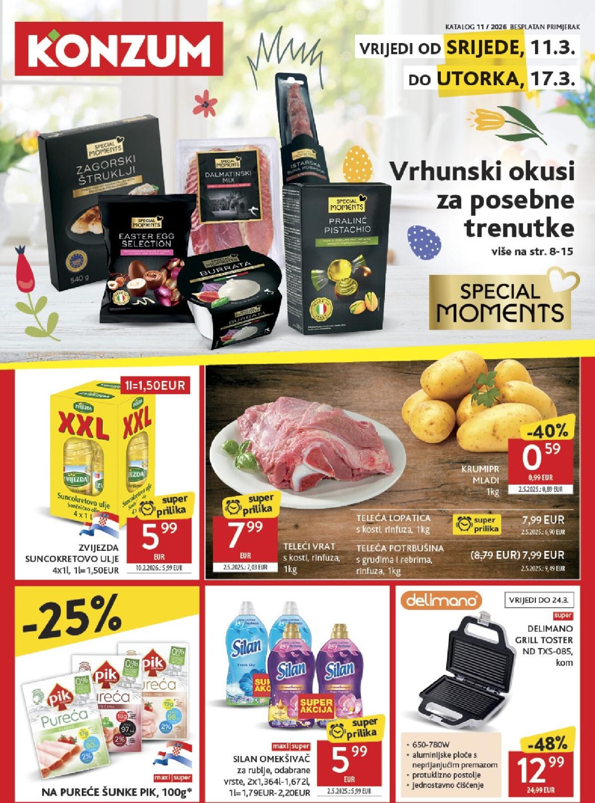 Prelistajte katalog Konzum, vrijedi od 11.03.2026 do 17.03.2026