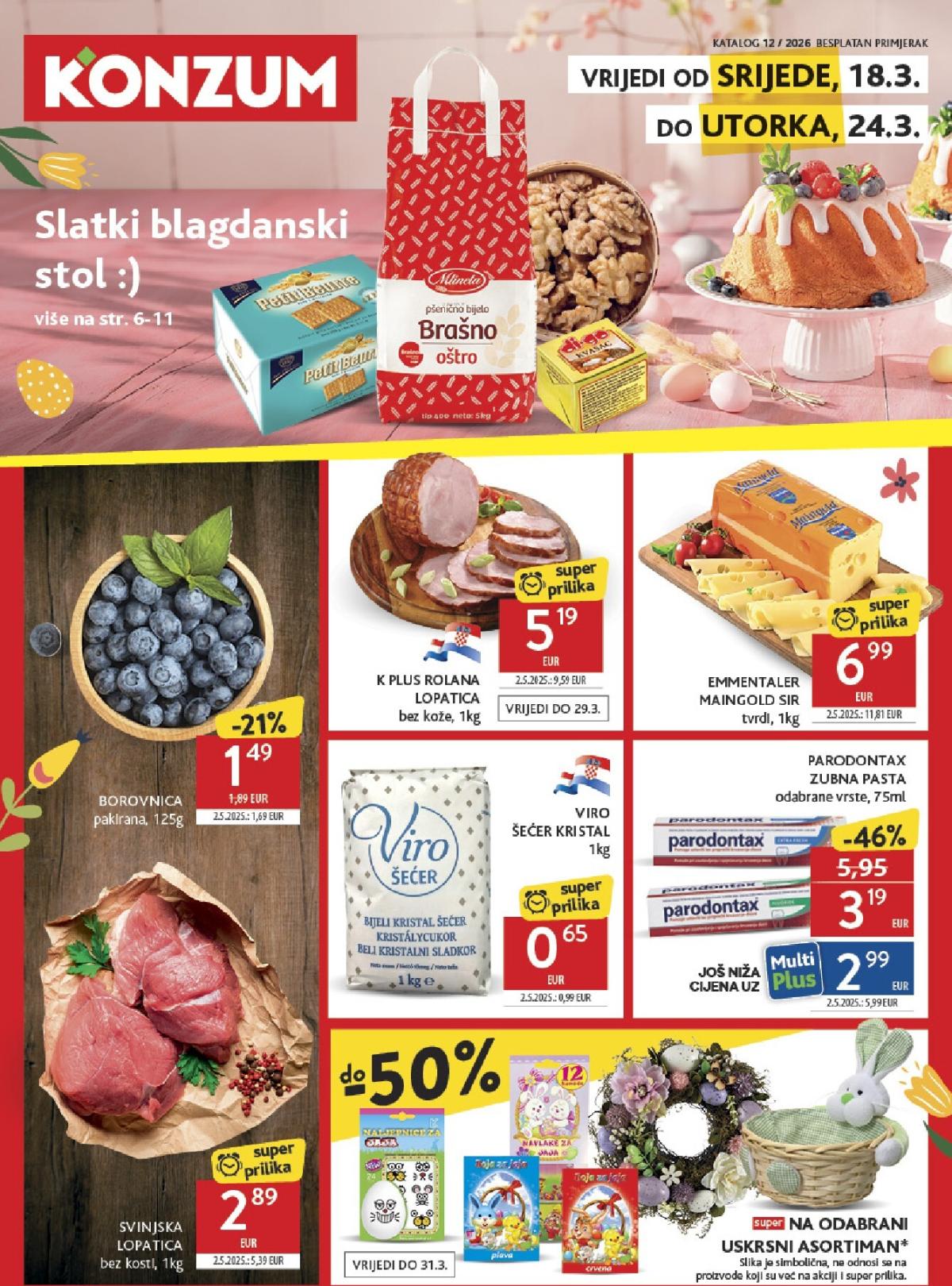 Prelistajte katalog Konzum, vrijedi od 18.03.2026 do 24.03.2026
