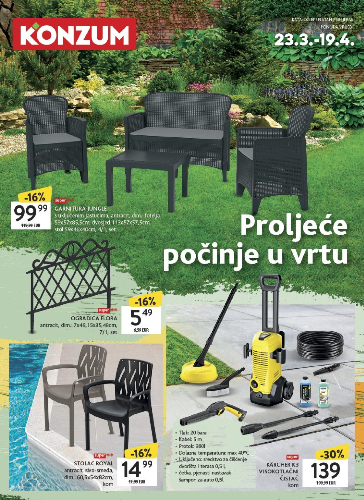Prelistajte katalog Konzum - Katalog Vrt, vrijedi od 23.03.2026 do 19.04.2026
