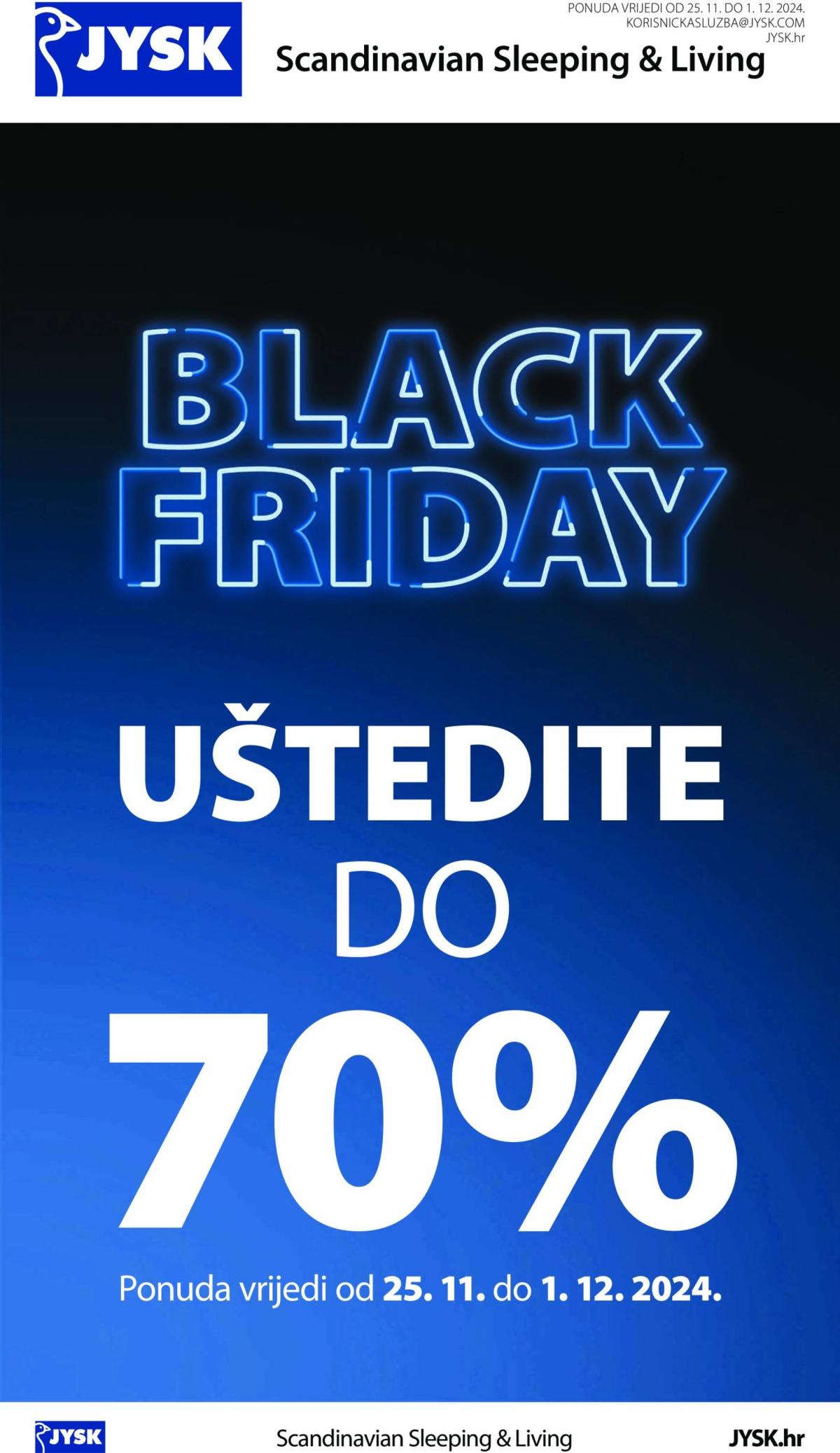 JYSK - Black Friday katalog vrijedi od 25.11. do 01.12.