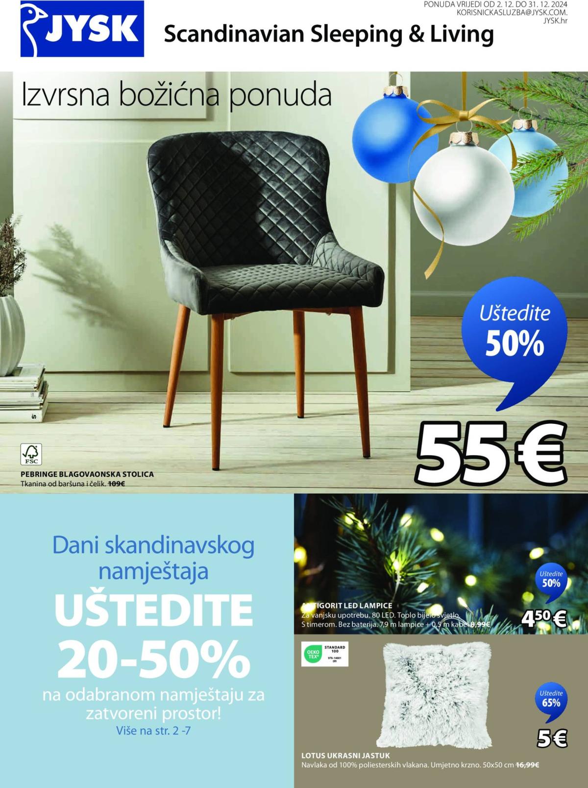 JYSK katalog vrijedi od 02.12. do 31.12.