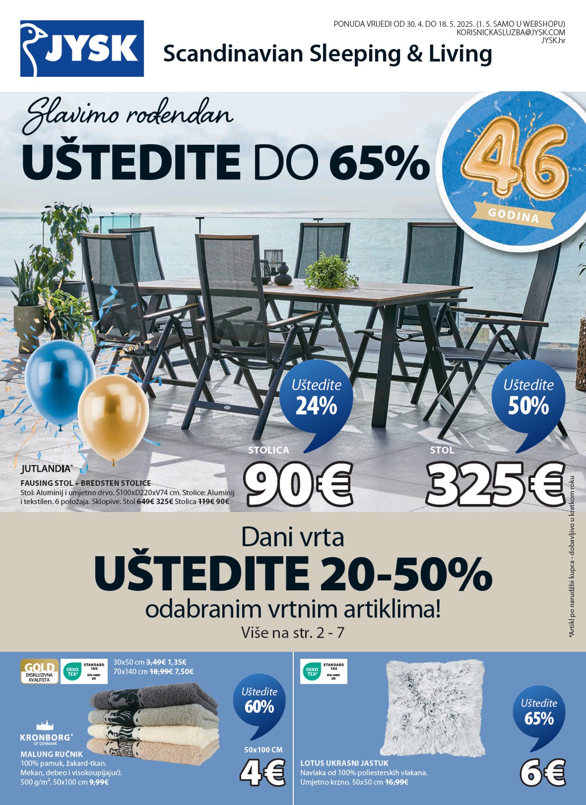 JYSK katalog vrijedi od 30.04. do 18.05.