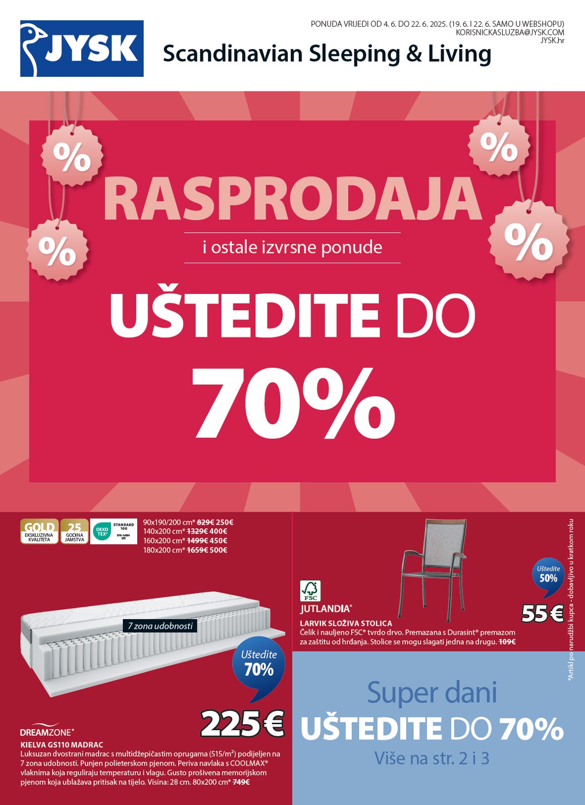 Prelistajte katalog JYSK, vrijedi od 04.06. do 22.06.