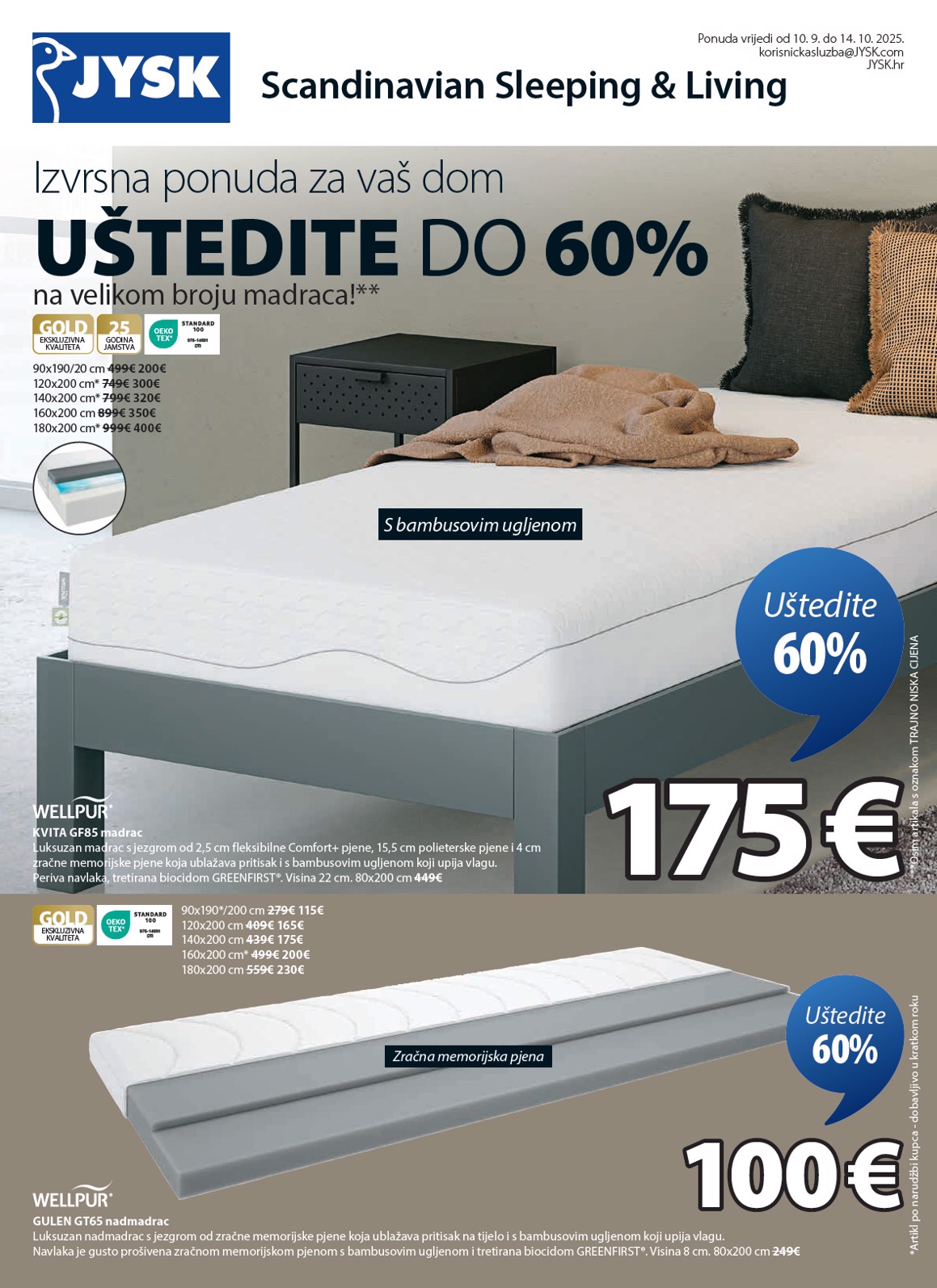Prelistajte katalog JYSK, vrijedi od 10.09. do 14.10.