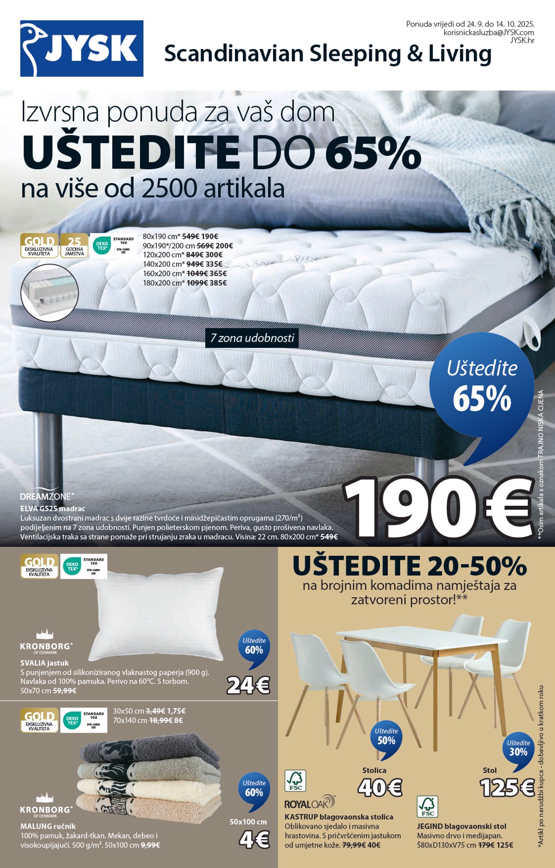 Prelistajte katalog JYSK, vrijedi od 24.09. do 14.10.