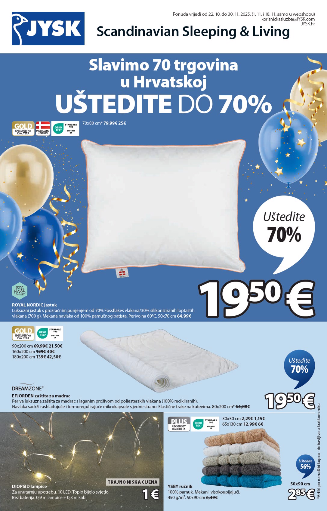 Prelistajte katalog JYSK, vrijedi od 22.10. do 30.11.