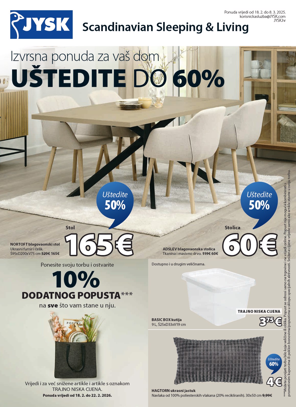 Prelistajte katalog JYSK, vrijedi od 18.02.2026 do 08.03.2026