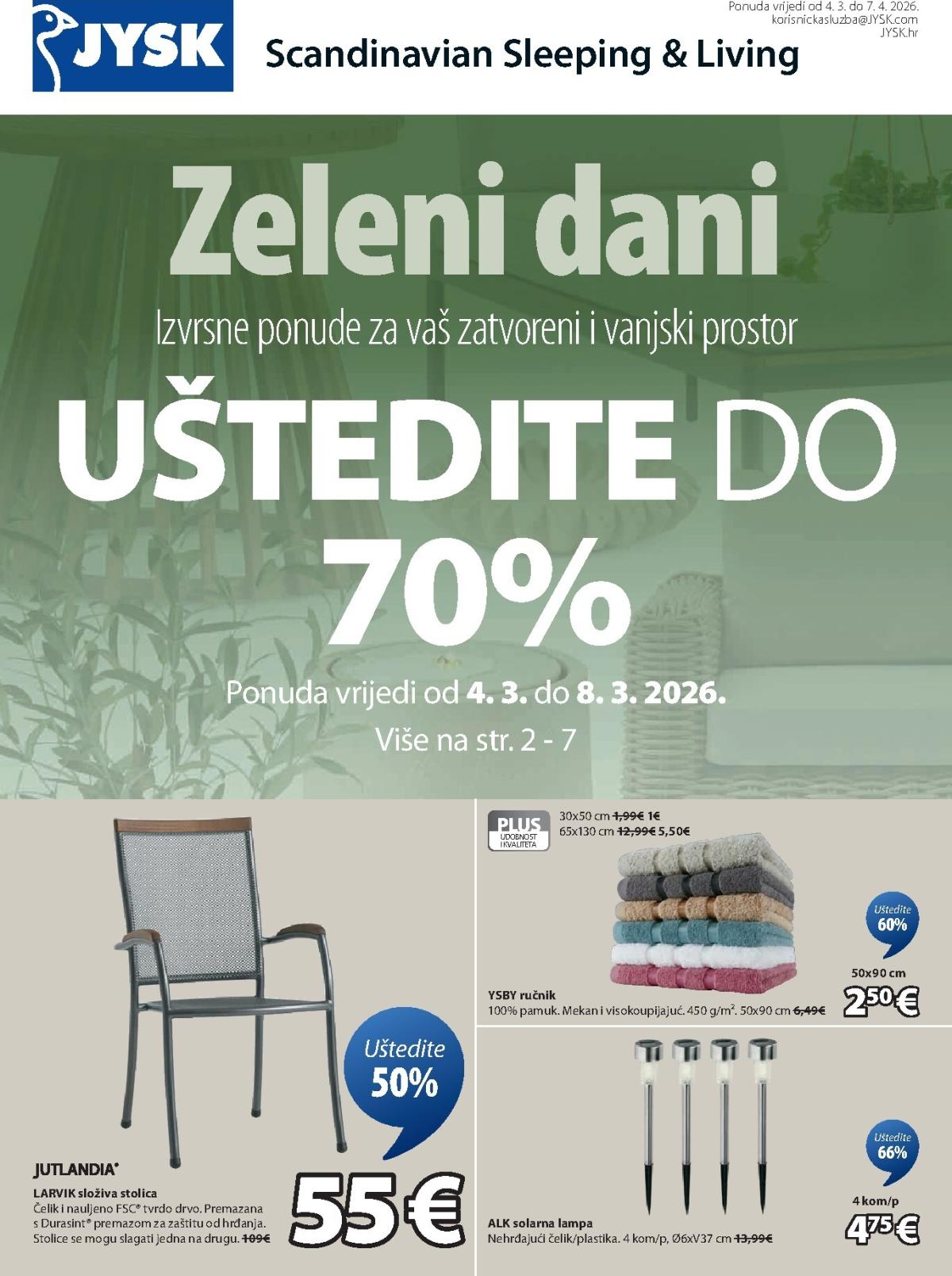 Prelistajte katalog JYSK, vrijedi od 04.03.2026 do 07.04.2026