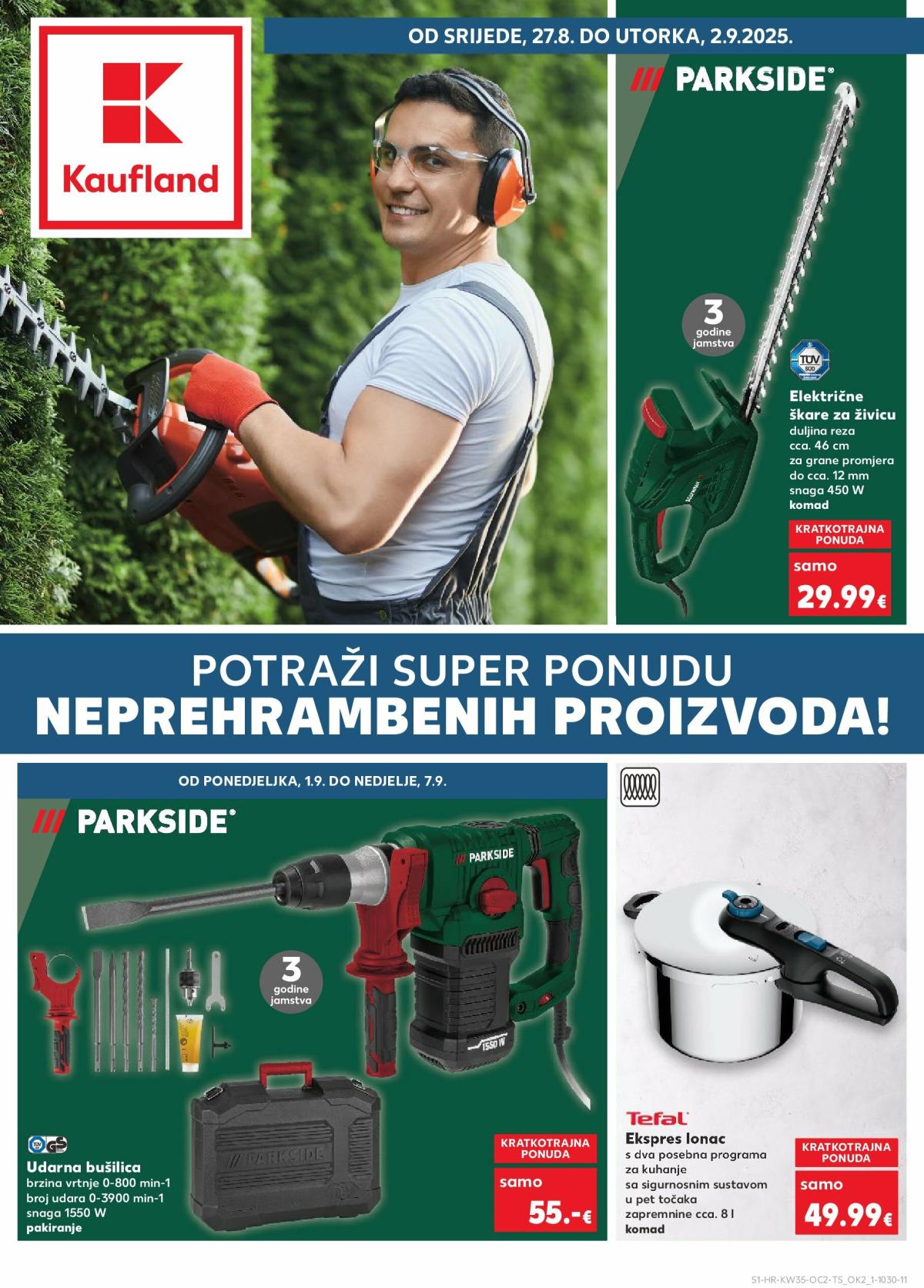 Prelistajte katalog Kaufland - Parkside, vrijedi od 27.08. do 02.09.