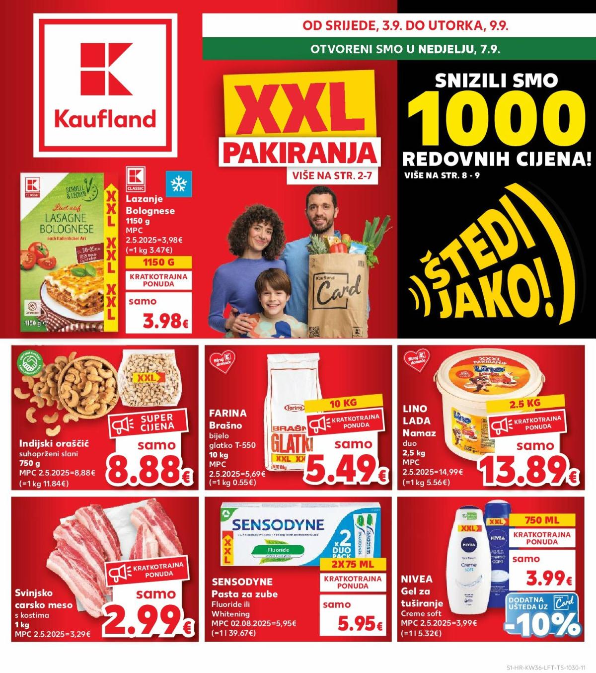 Prelistajte katalog Kaufland, vrijedi od 03.09. do 09.09.