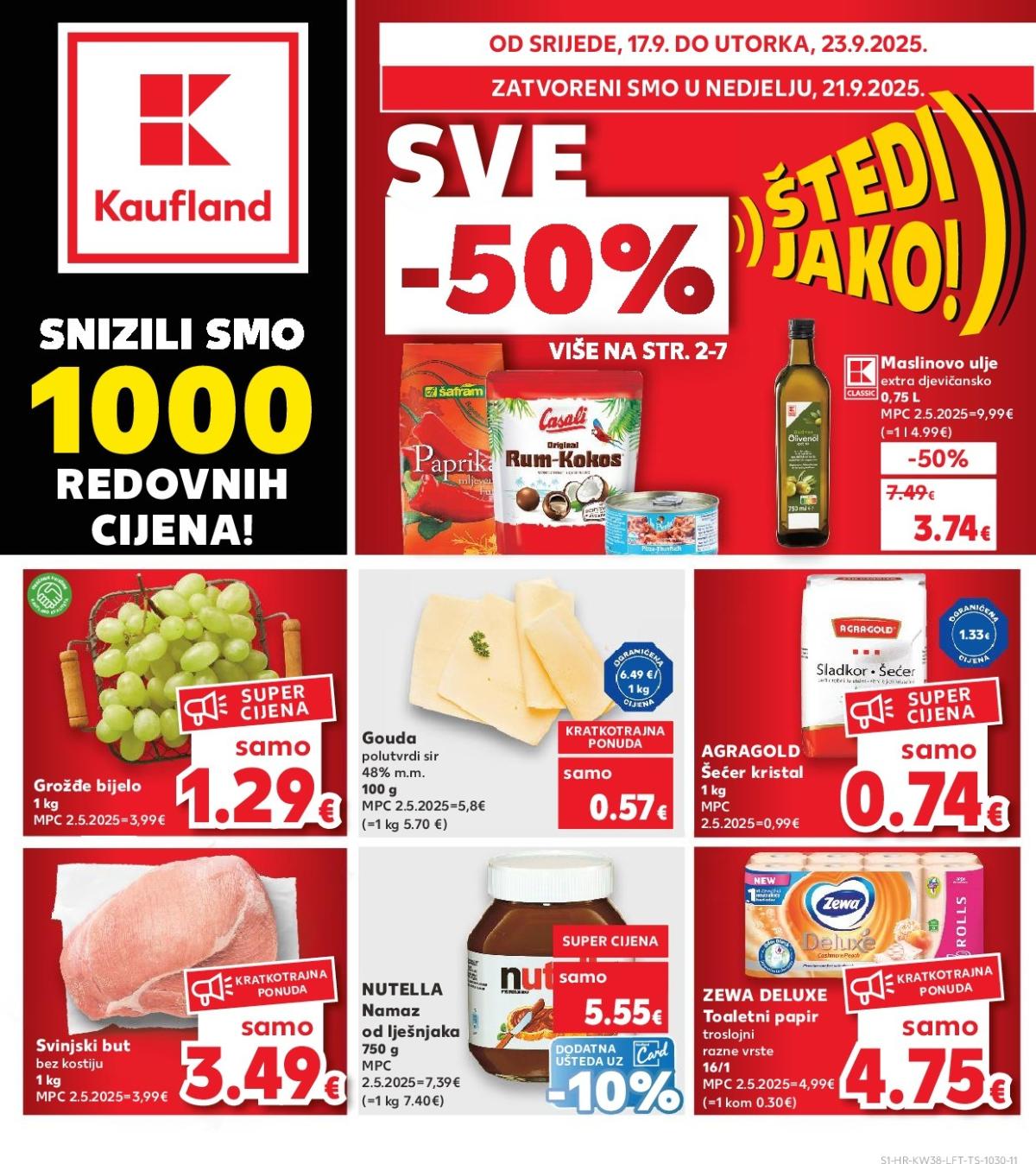 Prelistajte katalog Kaufland, vrijedi od 17.09. do 23.09.