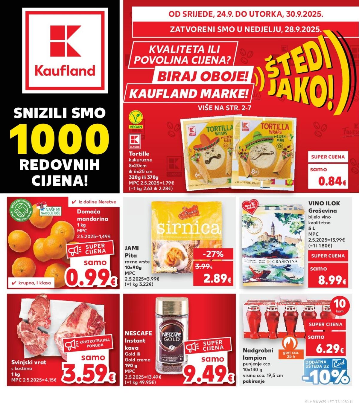 Prelistajte katalog Kaufland, vrijedi od 24.09. do 30.09.