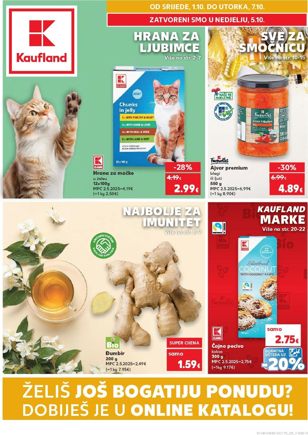 Prelistajte katalog Kaufland - Želiš još bogatiju ponudu, vrijedi od 01.10. do 07.10.