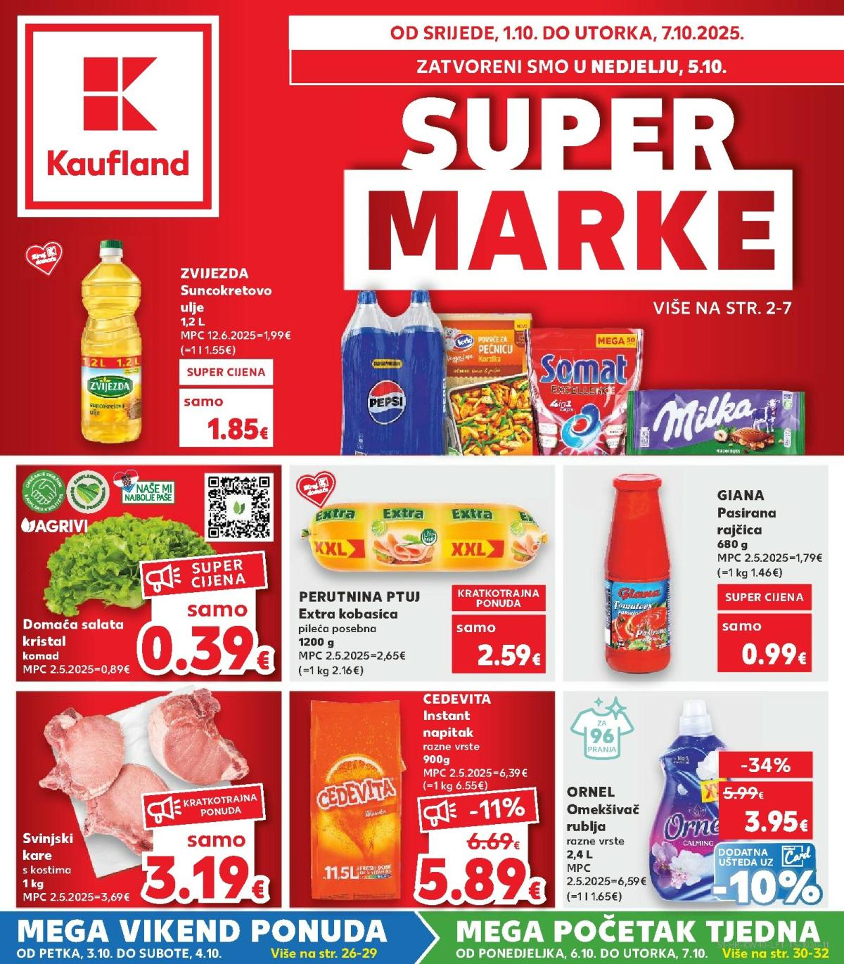 Prelistajte katalog Kaufland, vrijedi od 01.10. do 07.10.