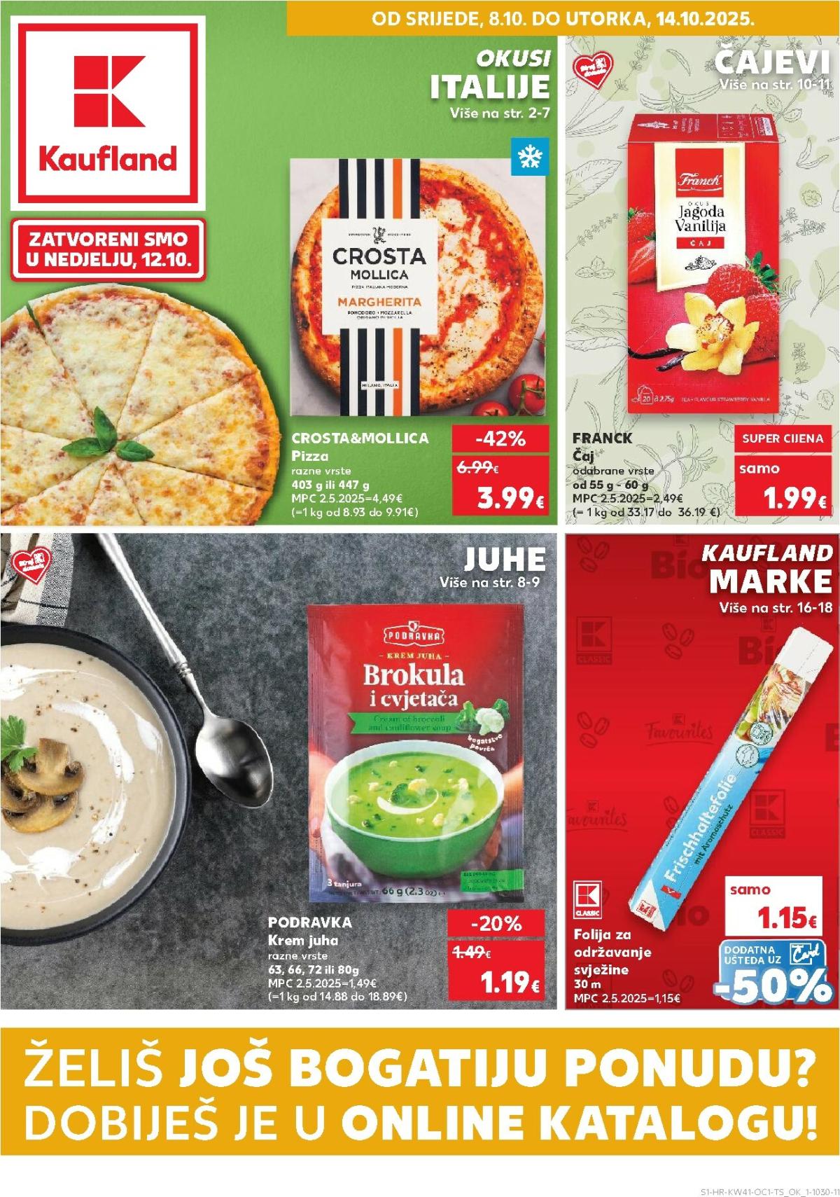 Prelistajte katalog Kaufland - Želiš još bogatiju ponudu, vrijedi od 08.10. do 14.10.