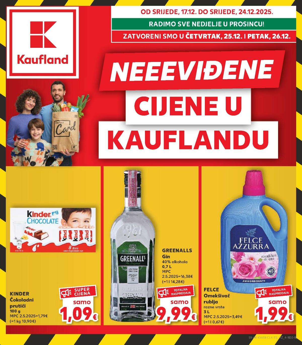 Prelistajte katalog Kaufland - Cijene, vrijedi od 17.12. do 26.12.