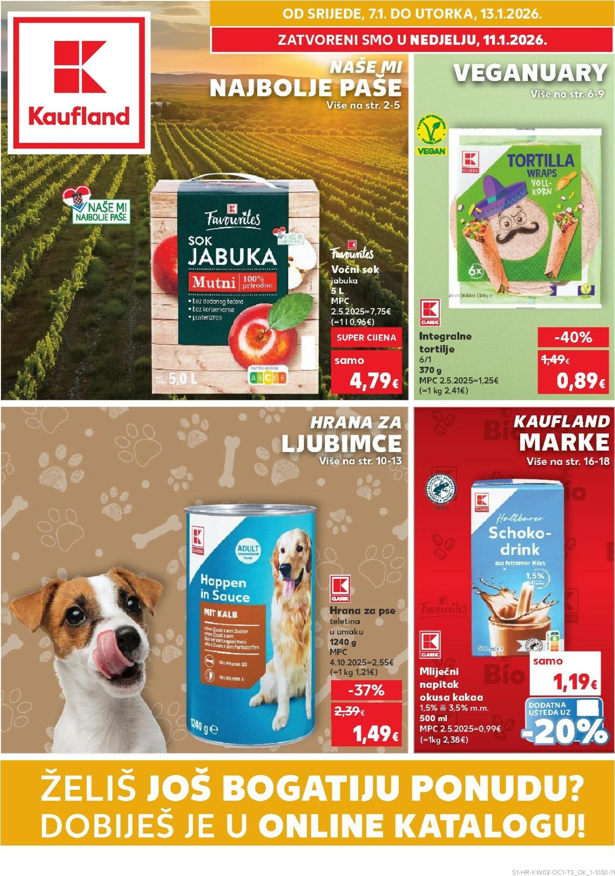 Prelistajte katalog Kaufland - Želiš još bogatiju ponudu, vrijedi od 07.01. do 13.01.