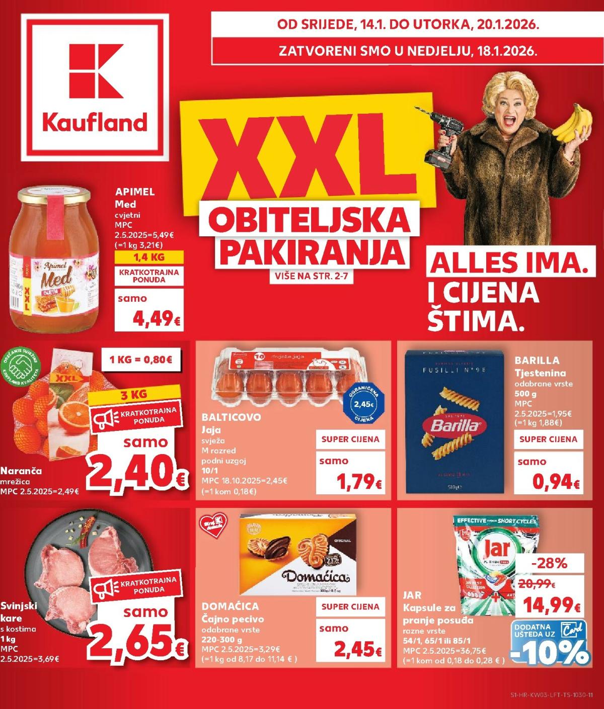 Prelistajte katalog Kaufland, vrijedi od 14.01. do 20.01.
