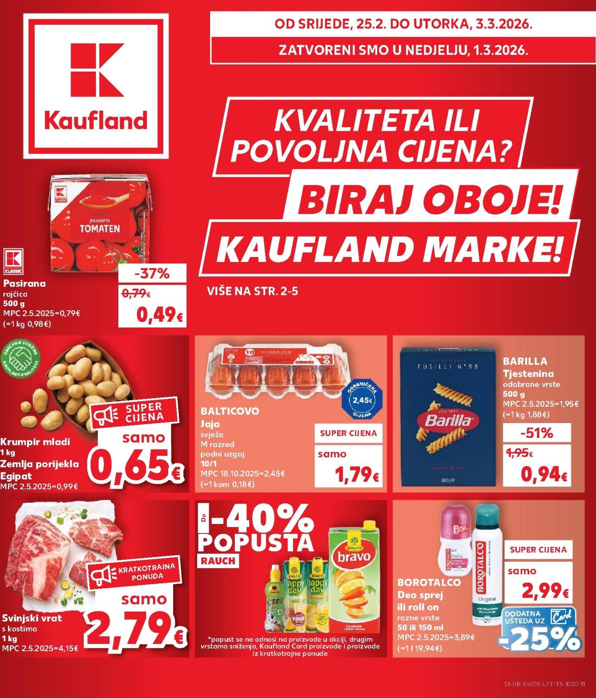Prelistajte katalog Kaufland - Marke, vrijedi od 25.02.2026 do 03.03.2026