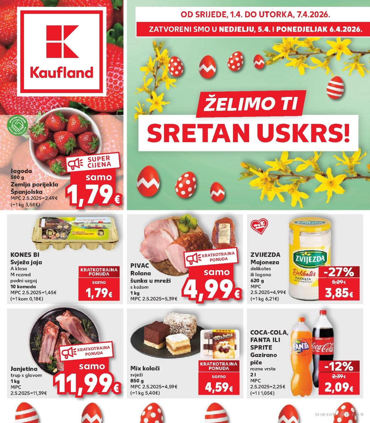 Prelistajte katalog Kaufland, vrijedi od 01.04.2026 do 07.04.2026