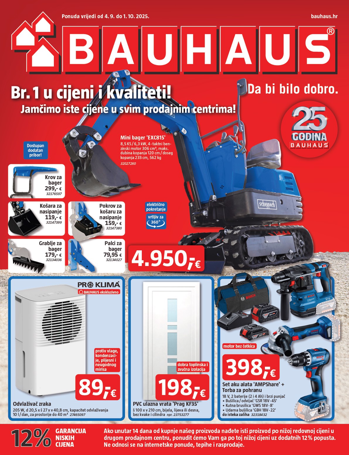 Prelistajte katalog BAUHAUS, vrijedi od 04.09. do 01.10.