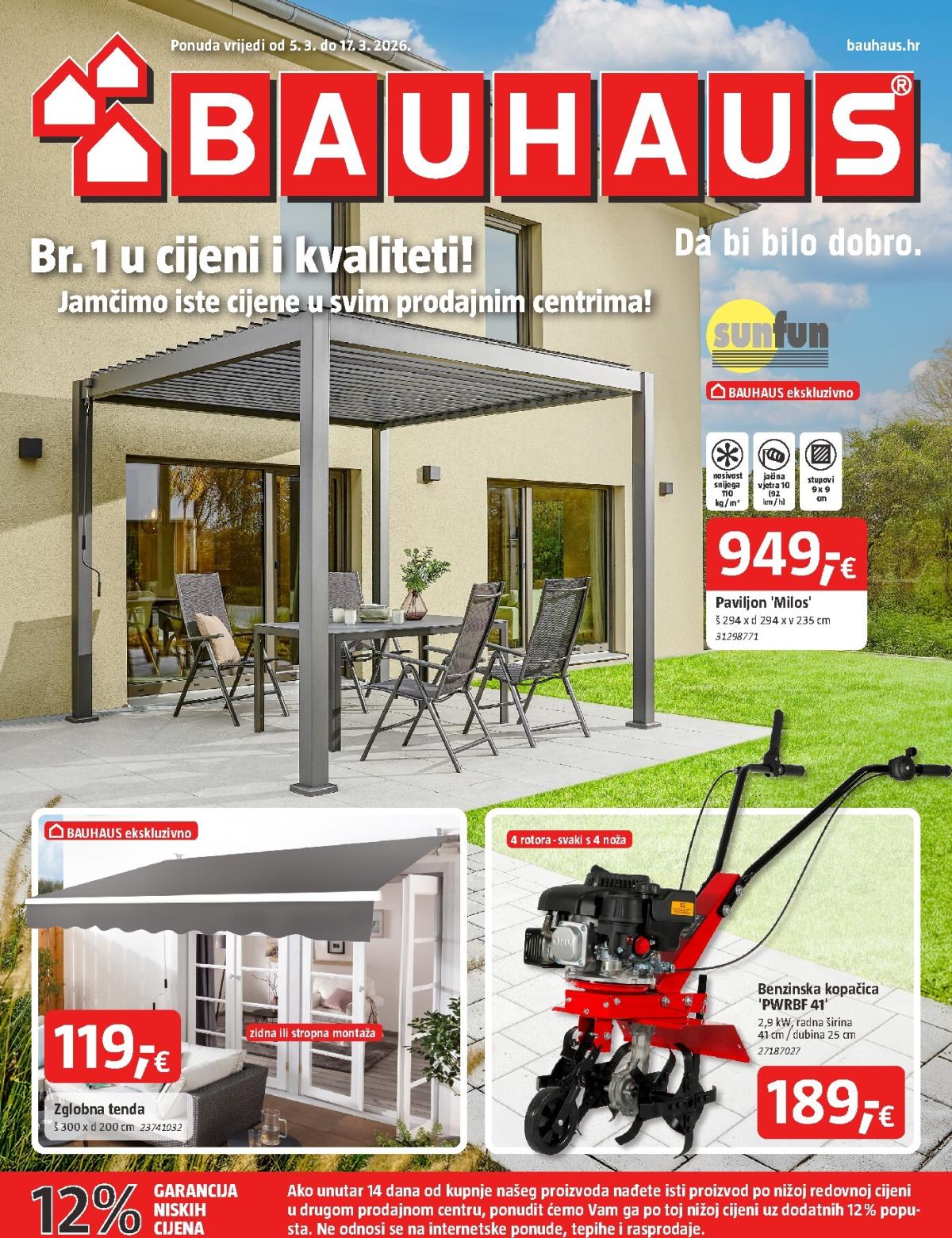 Prelistajte katalog BAUHAUS, vrijedi od 05.03.2026 do 17.03.2026