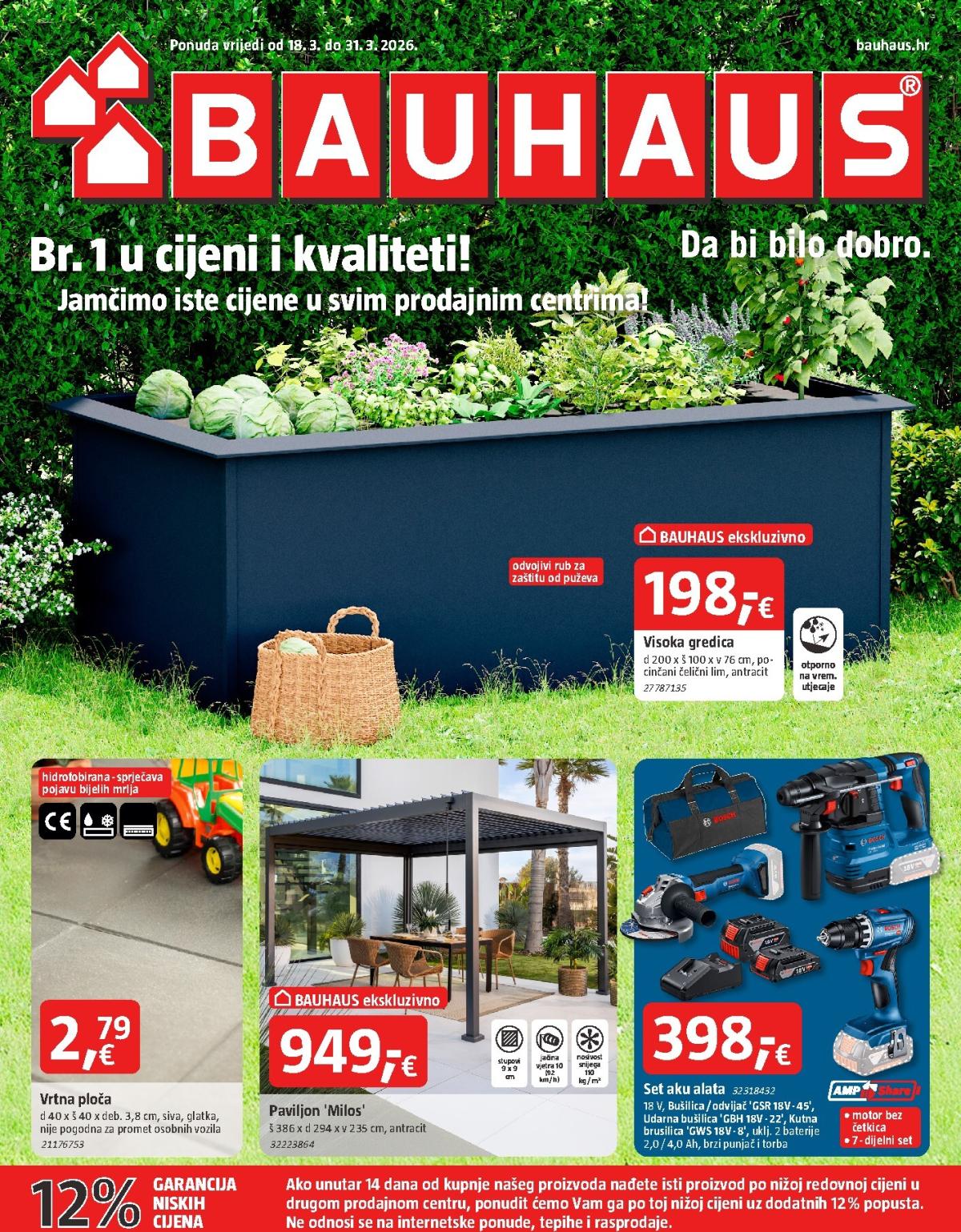 Prelistajte katalog BAUHAUS, vrijedi od 18.03.2026 do 31.03.2026