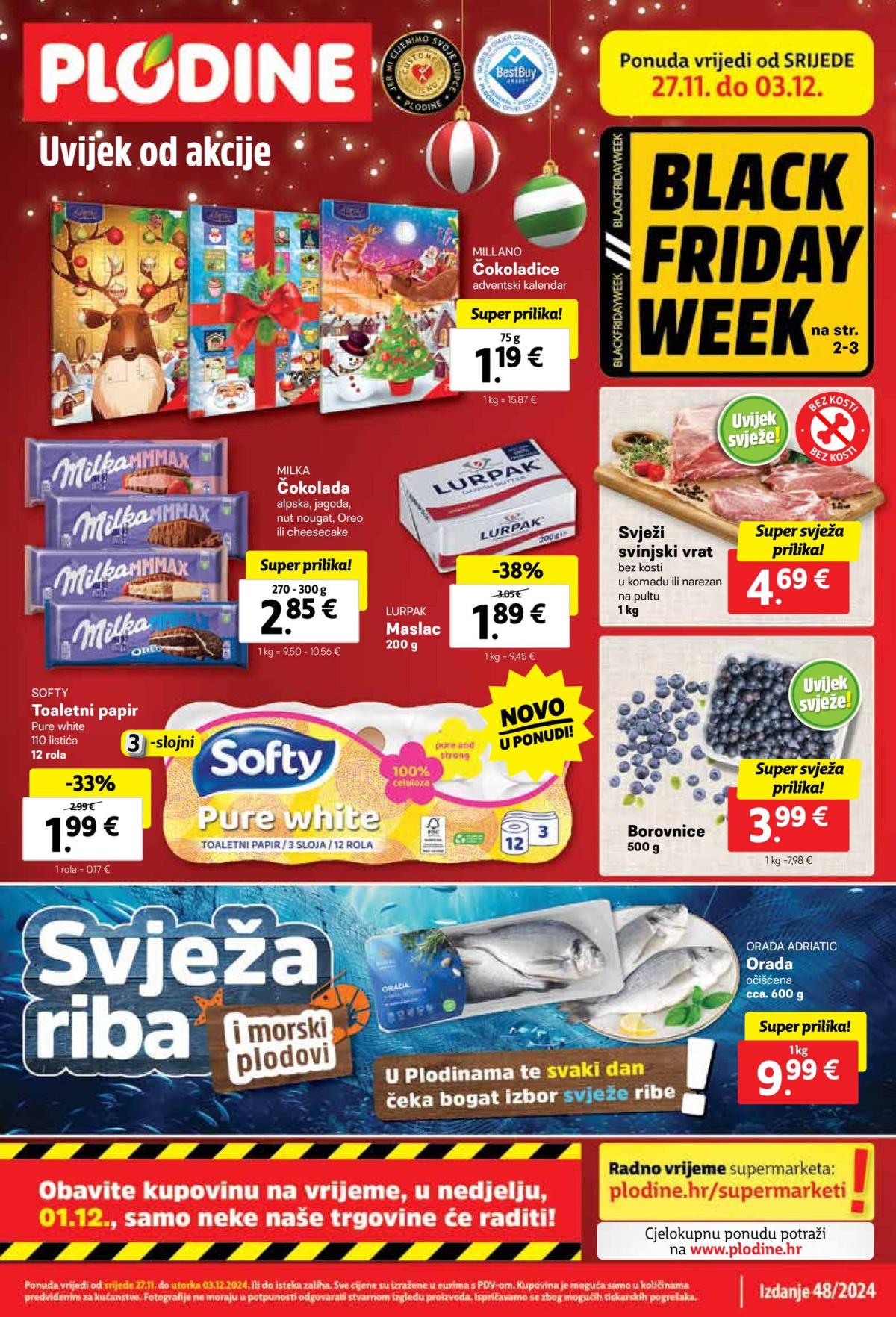 Plodine - Black Friday Week katalog vrijedi od 27.11. do 03.12.