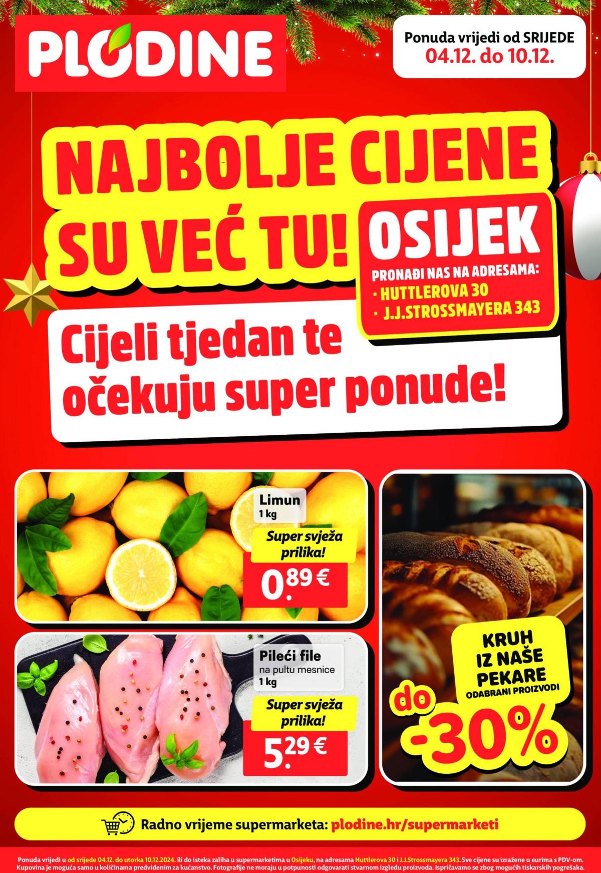 Plodine - Osijek katalog vrijedi od 04.12. do 10.12.