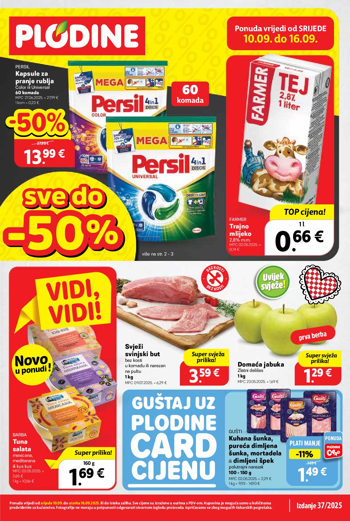 Prelistajte katalog Plodine, vrijedi od 10.09. do 16.09.