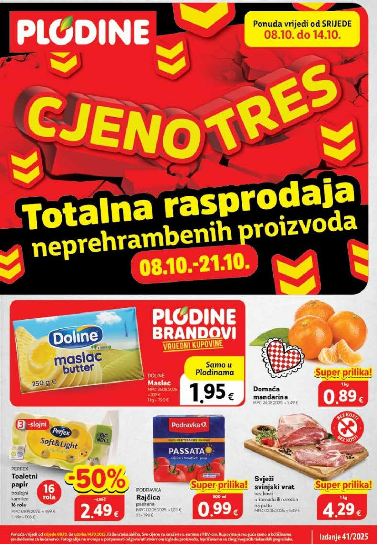 Prelistajte katalog Plodine, vrijedi od 08.10. do 14.10.