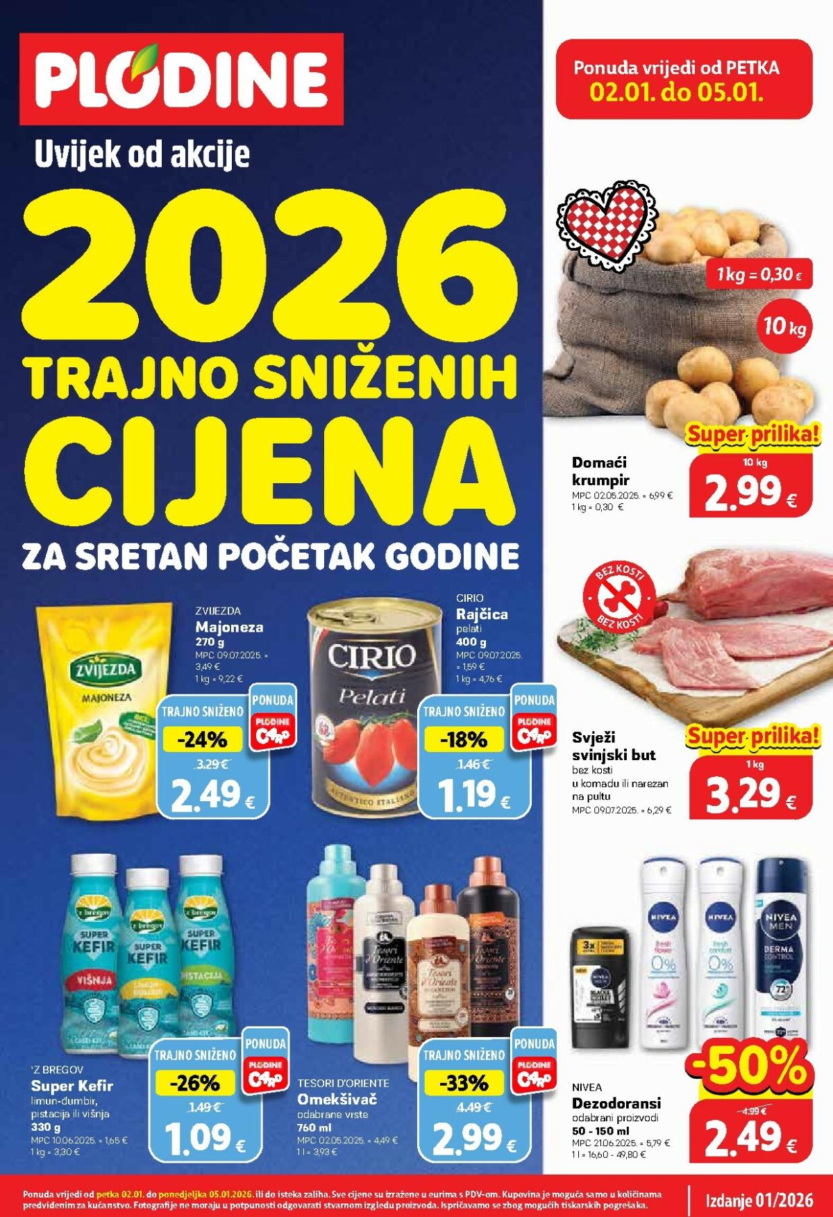 Prelistajte katalog Plodine, vrijedi od 02.01. do 05.01.