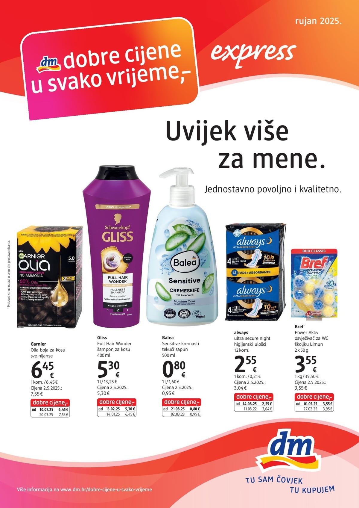 Prelistajte katalog dm - Katalog Express, vrijedi od 16.09. do 30.09.