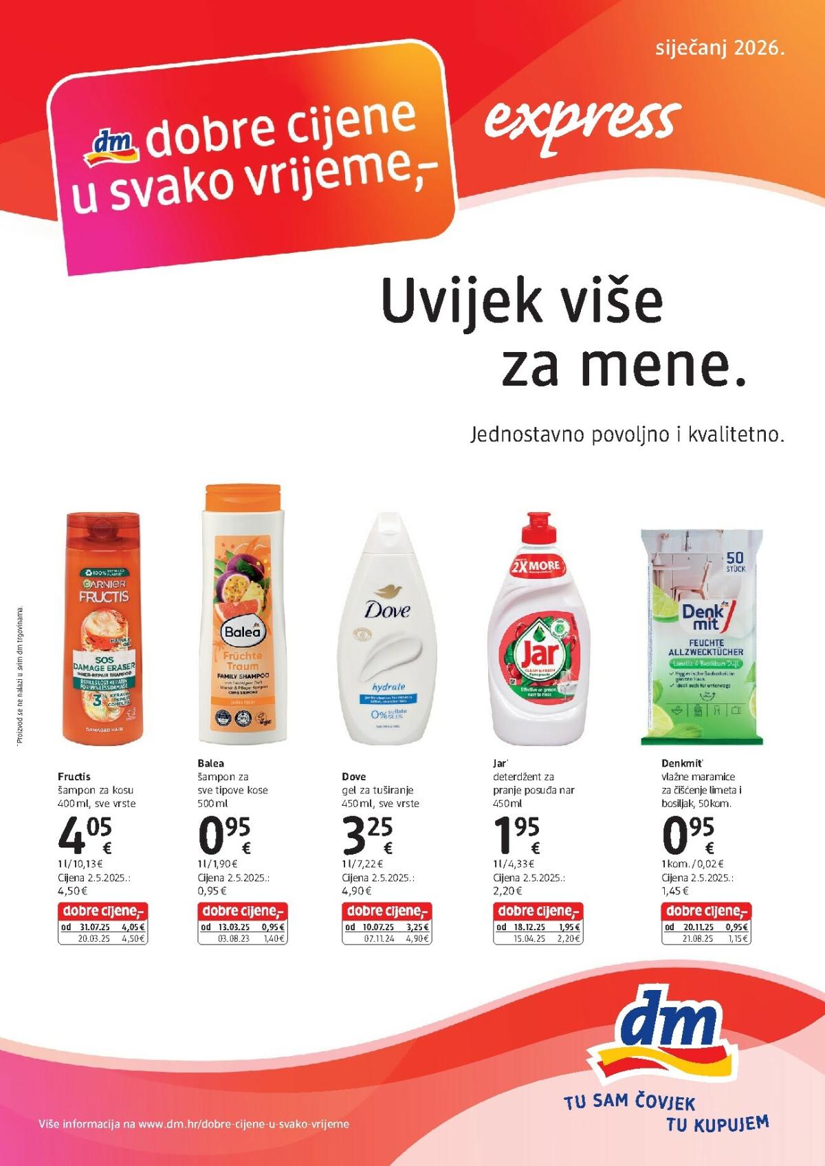 Prelistajte katalog dm - Express, vrijedi od 16.01. do 31.01.
