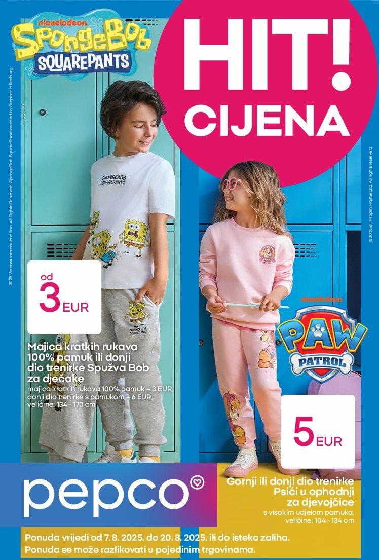 Prelistajte katalog Pepco, vrijedi od 07.08. do 20.08.